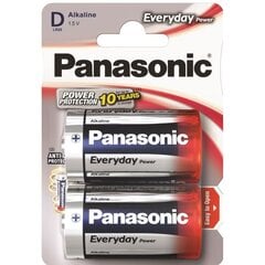 Panasonic Everyday Power батарейки LR20EPS/2B цена и информация | Батарейки | pigu.lt