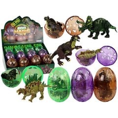 Figūrėlių rinkinys Dinozauro kiaušiniai LeanToys, 12 vnt. цена и информация | Игрушки для мальчиков | pigu.lt