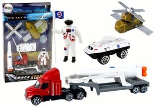 Kosminės stoties rinkinys Space Truck Rocket Lean Toys, 8 d. kaina ir informacija | Žaislai berniukams | pigu.lt