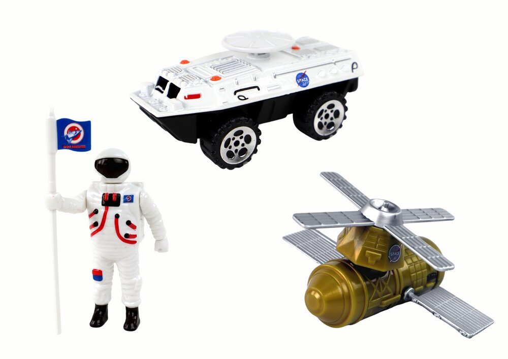 Kosminės stoties rinkinys Space Truck Rocket Lean Toys, 8 d. kaina ir informacija | Žaislai berniukams | pigu.lt