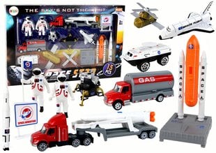 Kosminės stoties rinkinys Space Truck Rocket Lean Toys, 15 d. цена и информация | Игрушки для мальчиков | pigu.lt