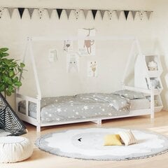 Vaikiškos lovos rėmas vidaXL, 80x200 cm, baltas kaina ir informacija | Vaikiškos lovos | pigu.lt
