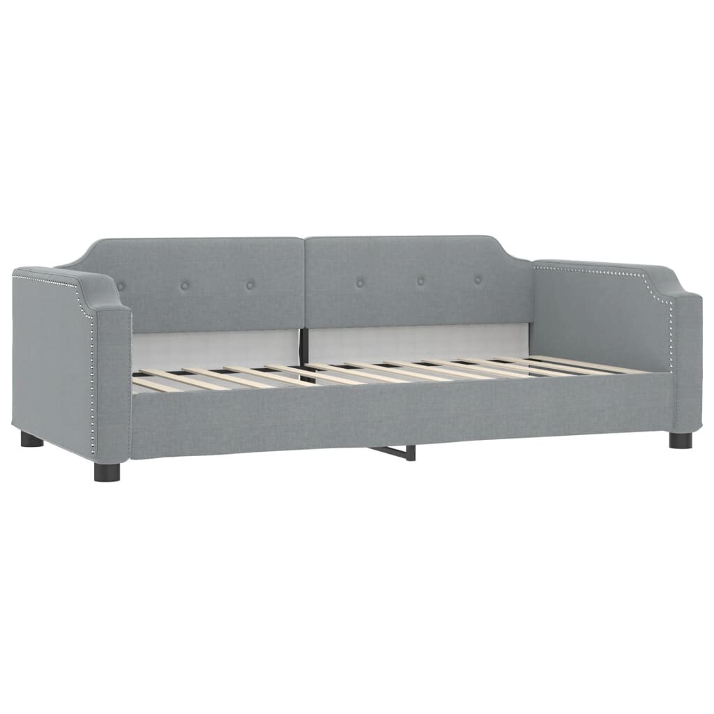 Sofa-lova vidaXL, 90x200 cm, pilka kaina ir informacija | Lovos | pigu.lt