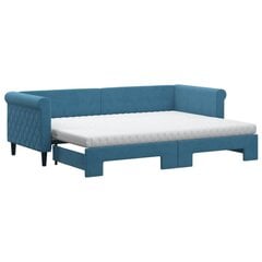 Sofa-lova vidaXL, 80x200 cm, mėlyna kaina ir informacija | Lovos | pigu.lt