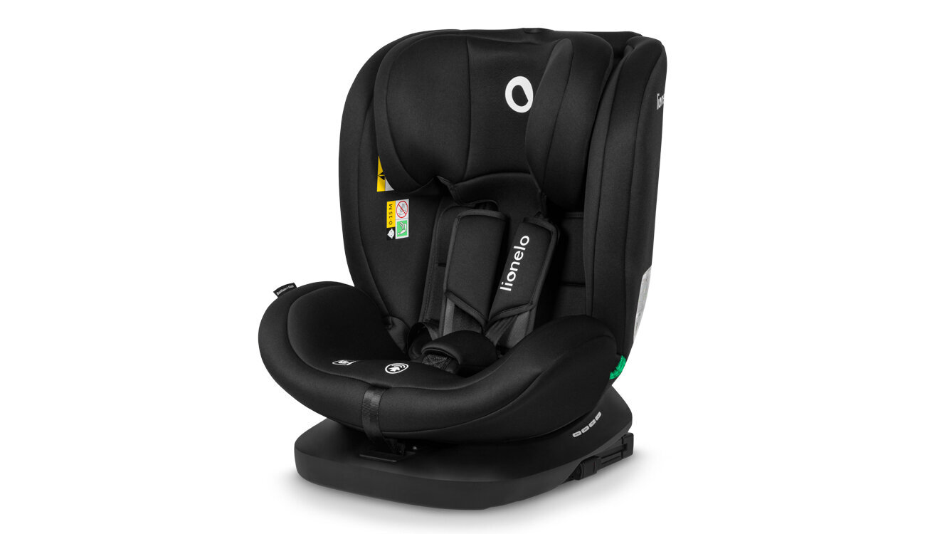 Automobilinė kėdutė Lionelo Bastiaan I-size, 0-36 kg, black carbon цена и информация | Autokėdutės | pigu.lt