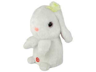 Танцующий плюшевый кролик, белый цена и информация | Мягкие игрушки | pigu.lt