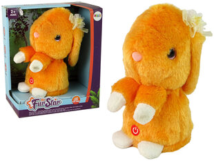 Танцующий плюшевый кролик, оранжевый цена и информация | Мягкие игрушки | pigu.lt
