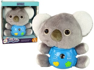 Interaktyvus pliušinis žaislas - koala Lean Toys, pilka цена и информация | Мягкие игрушки | pigu.lt