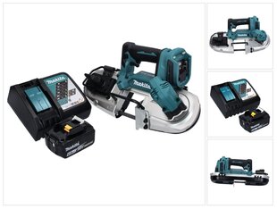 Аккумуляторная ленточная пила Makita DPB 183 RG1, 18 В, с аккумулятором и зарядным устройством цена и информация | Пилы, циркулярные станки | pigu.lt