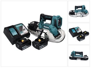 Аккумуляторная ленточная пила Makita DPB 183 RG, 18 В, с аккумулятором и зарядным устройством цена и информация | Пилы, циркулярные станки | pigu.lt