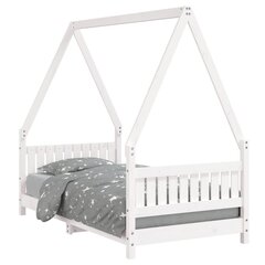Vaikiškos lovos rėmas vidaXL, 80x160 cm, baltas цена и информация | Детские кровати | pigu.lt
