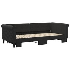 Sofa-lova vidaXL, 90x200 cm, juoda цена и информация | Кровати | pigu.lt