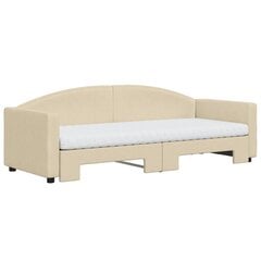 Sofa-lova vidaXL, 80x200 cm, smėlio kaina ir informacija | Lovos | pigu.lt