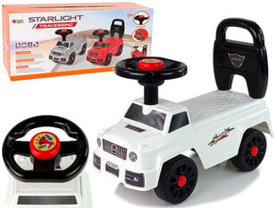 Paspiriama mašinėlė Lean Toys QX-5500- 2, balta kaina ir informacija | Žaislai kūdikiams | pigu.lt
