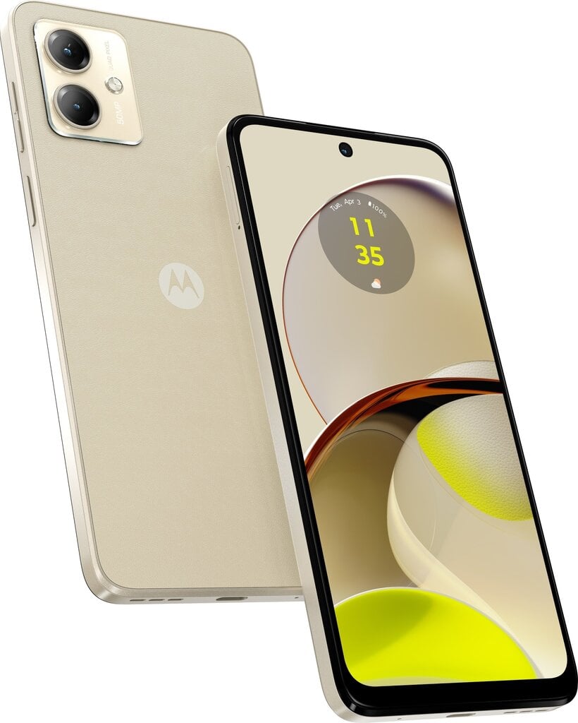 Телефон Motorola Moto G14 4/128GB Butter Cream цена | pigu.lt