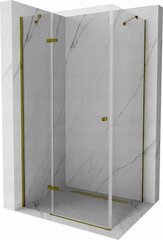 Dušo kabina Mexen Roma, Gold, 80 x 90 cm kaina ir informacija | Dušo kabinos | pigu.lt