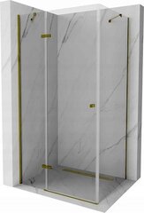 Dušo kabina Mexen Roma, Gold, 90 x 100 cm kaina ir informacija | Dušo kabinos | pigu.lt