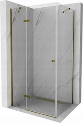 Dušo kabina Mexen Roma, Gold, 120 x 100 cm kaina ir informacija | Dušo kabinos | pigu.lt