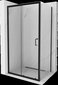 Dušo kabina Mexen Apia, Black, 110 x 80 cm цена и информация | Dušo kabinos | pigu.lt