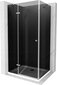 Dušo kabina Mexen Roma White/Chrome, 100 x 70 cm kaina ir informacija | Dušo kabinos | pigu.lt