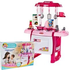 Vaikiška žaislinė virtuvėlė su orkaite ir kriaukle MalPlay цена и информация | Игрушки для девочек | pigu.lt