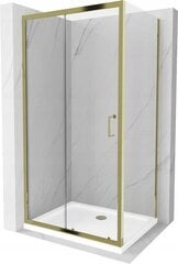 Dušo kabina Mexen Apia White/Gold, 110 x 100 cm kaina ir informacija | Dušo kabinos | pigu.lt