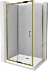 Dušo kabina Mexen Apia White/Gold, 130 x 70 cm kaina ir informacija | Dušo kabinos | pigu.lt
