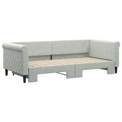 Sofa-lova vidaXL, 90x200 cm, pilka kaina ir informacija | Lovos | pigu.lt