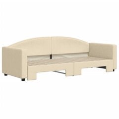 Sofa-lova vidaXL, 80x200 cm, smėlio kaina ir informacija | Lovos | pigu.lt