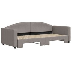 Sofa-lova vidaXL, 90x200 cm, pilka kaina ir informacija | Lovos | pigu.lt