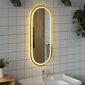 Vonios veidrodis vidaXL, 90x40 cm, baltas цена и информация | Vonios veidrodžiai | pigu.lt