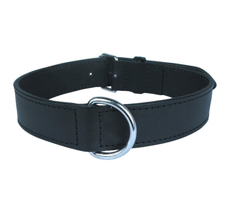 Antkaklis Zolux Leather Lined, juodas, 800 mm x 35 mm цена и информация | Antkakliai, petnešos šunims | pigu.lt