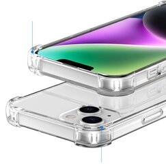 Anti shock силиконовый чехол Fusion 1.5 мм для Apple iPhone 15 Plus прозрачный цена и информация | Чехлы для телефонов | pigu.lt