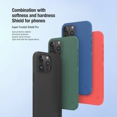 Nillkin Super Frosted PRO Back Cover for Apple iPhone 15 Pro Max Black (Without Logo Cutout) цена и информация | Чехлы для телефонов | pigu.lt