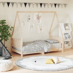 Vaikiškos lovos rėmas vidaXL, 80x160 cm, rudas цена и информация | Детские кровати | pigu.lt