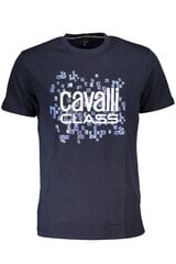 Cavalli Class marškinėliai vyrams QXT61U-JD060, mėlyni цена и информация | Мужские футболки | pigu.lt