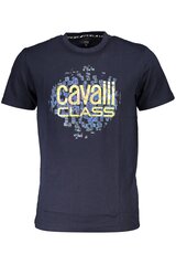 Cavalli Class marškinėliai vyrams QXT61X-JD060, mėlyni цена и информация | Мужские футболки | pigu.lt