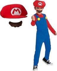 Karnavalinis kostiumas Super Mario, mėlynas цена и информация | Карнавальные костюмы | pigu.lt