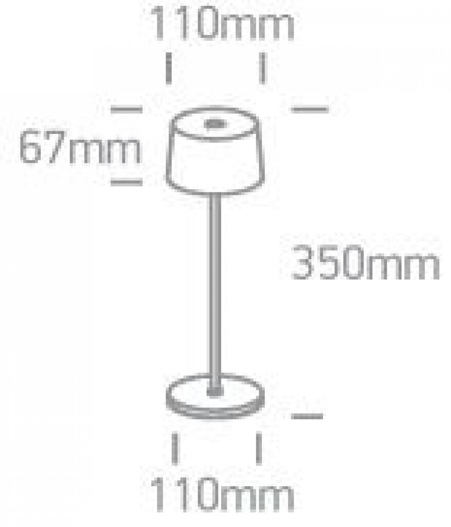 ONELight stalinis šviestuvas Trendy LED 61082A/W kaina ir informacija | Staliniai šviestuvai | pigu.lt