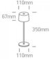 ONELight stalinis šviestuvas Trendy LED 61082A/W kaina ir informacija | Staliniai šviestuvai | pigu.lt