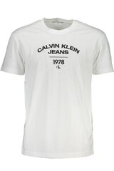Calvin Klein marškinėliai vyrams J30J324206, balti kaina ir informacija | Vyriški marškinėliai | pigu.lt