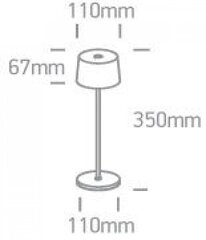 ONELight stalinė lempa Trendy LED 61082A/B kaina ir informacija | Staliniai šviestuvai | pigu.lt