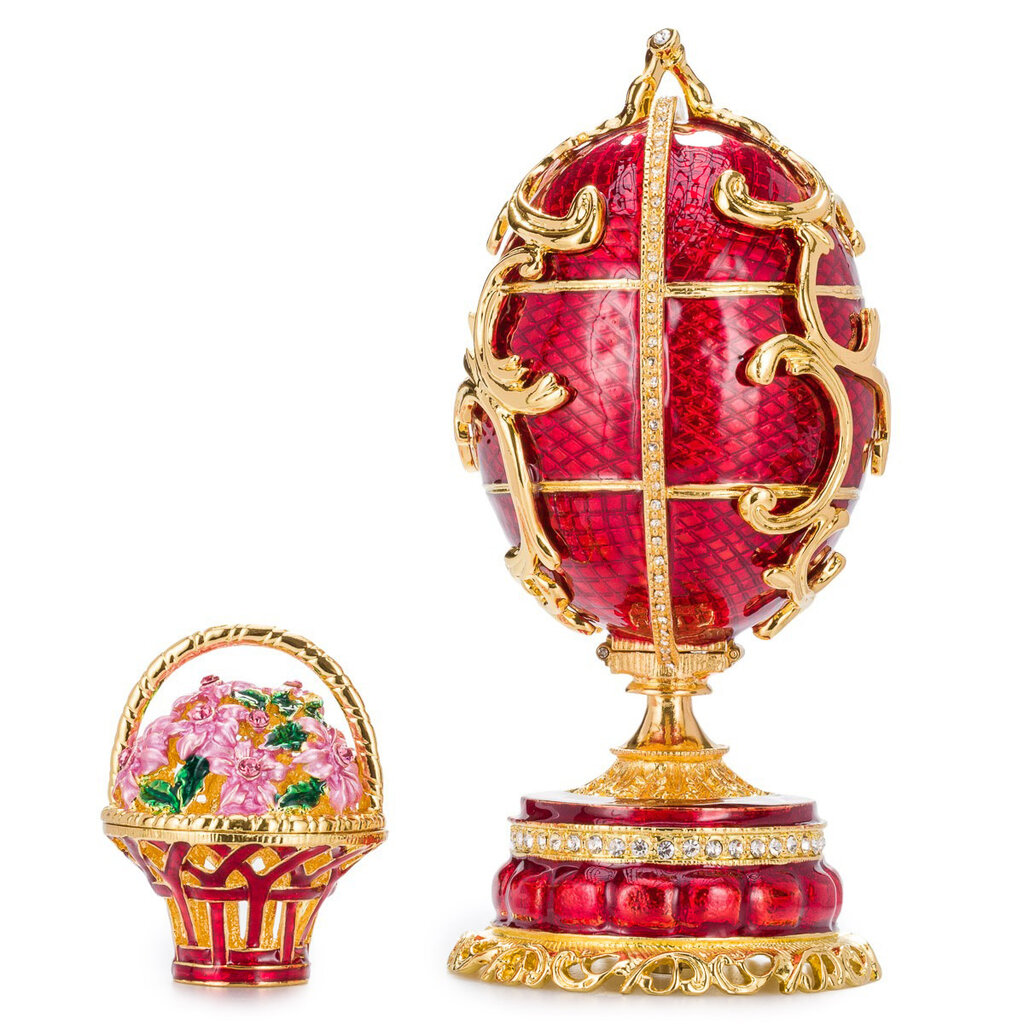 Faberge stiliaus muzikinis kiaušinis Pavasarinės gėlės kaina ir informacija | Kitos originalios dovanos | pigu.lt