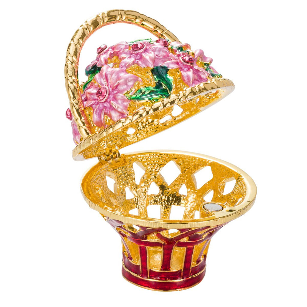 Faberge stiliaus muzikinis kiaušinis Pavasarinės gėlės kaina ir informacija | Kitos originalios dovanos | pigu.lt