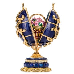 Faberge stiliaus muzikinis kiaušinis Pavasarinės gėlės kaina ir informacija | Kitos originalios dovanos | pigu.lt