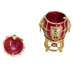 Faberge stiliaus kiaušinis, papuošalų dėžutė su liūtais ir kaina ir informacija | Kitos originalios dovanos | pigu.lt