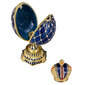 Faberge stiliaus kiaušinis, papuošalų dėžutė su imperatoriaus karūna kaina ir informacija | Kitos originalios dovanos | pigu.lt