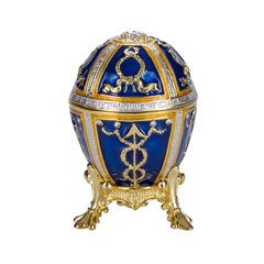 Faberge stiliaus kiaušinis, papuošalų dėžutė Rožių pumpuras kaina ir informacija | Kitos originalios dovanos | pigu.lt