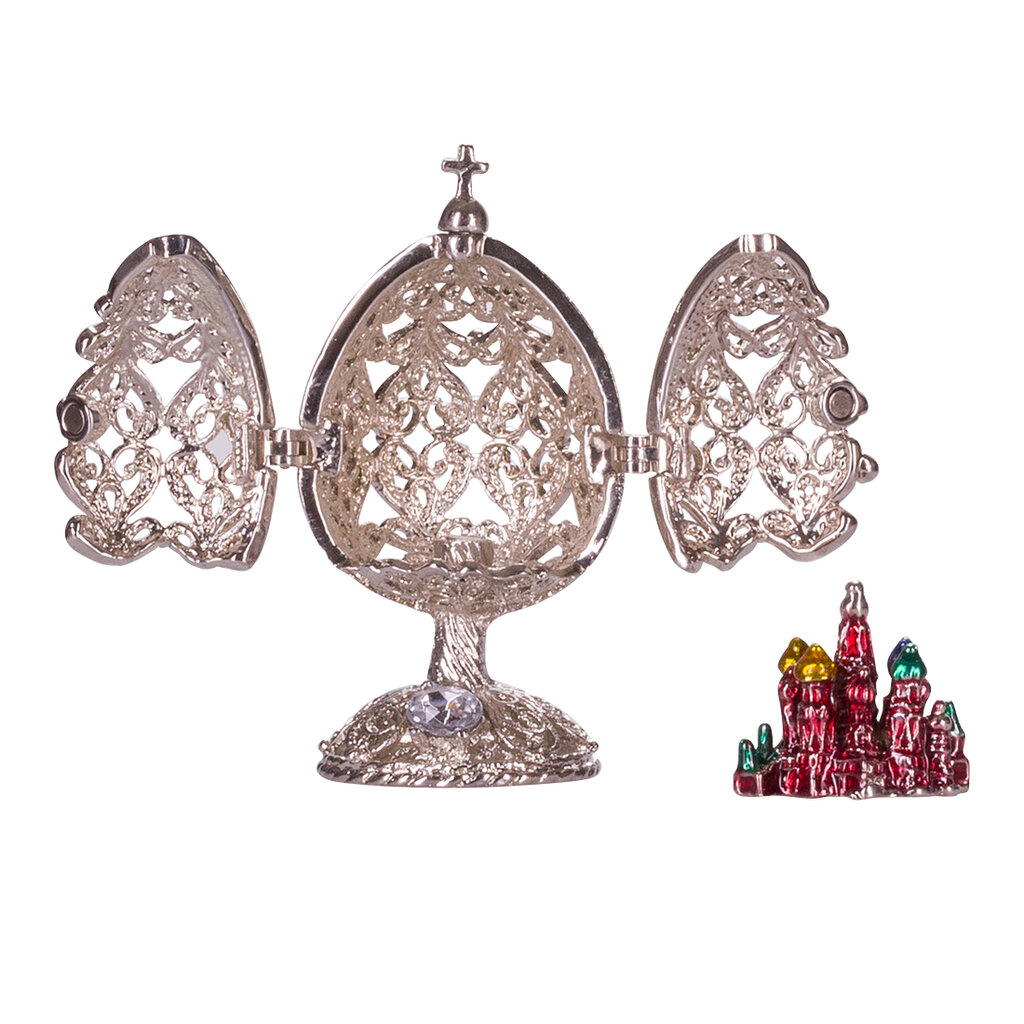 Faberge stiliaus raižytas kiaušinis su Gelbėtojo bažnyčia ant kraujo kaina ir informacija | Kitos originalios dovanos | pigu.lt