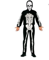 karnavalinis kostiumas Skeletas 7-9 metų kaina ir informacija | Karnavaliniai kostiumai | pigu.lt